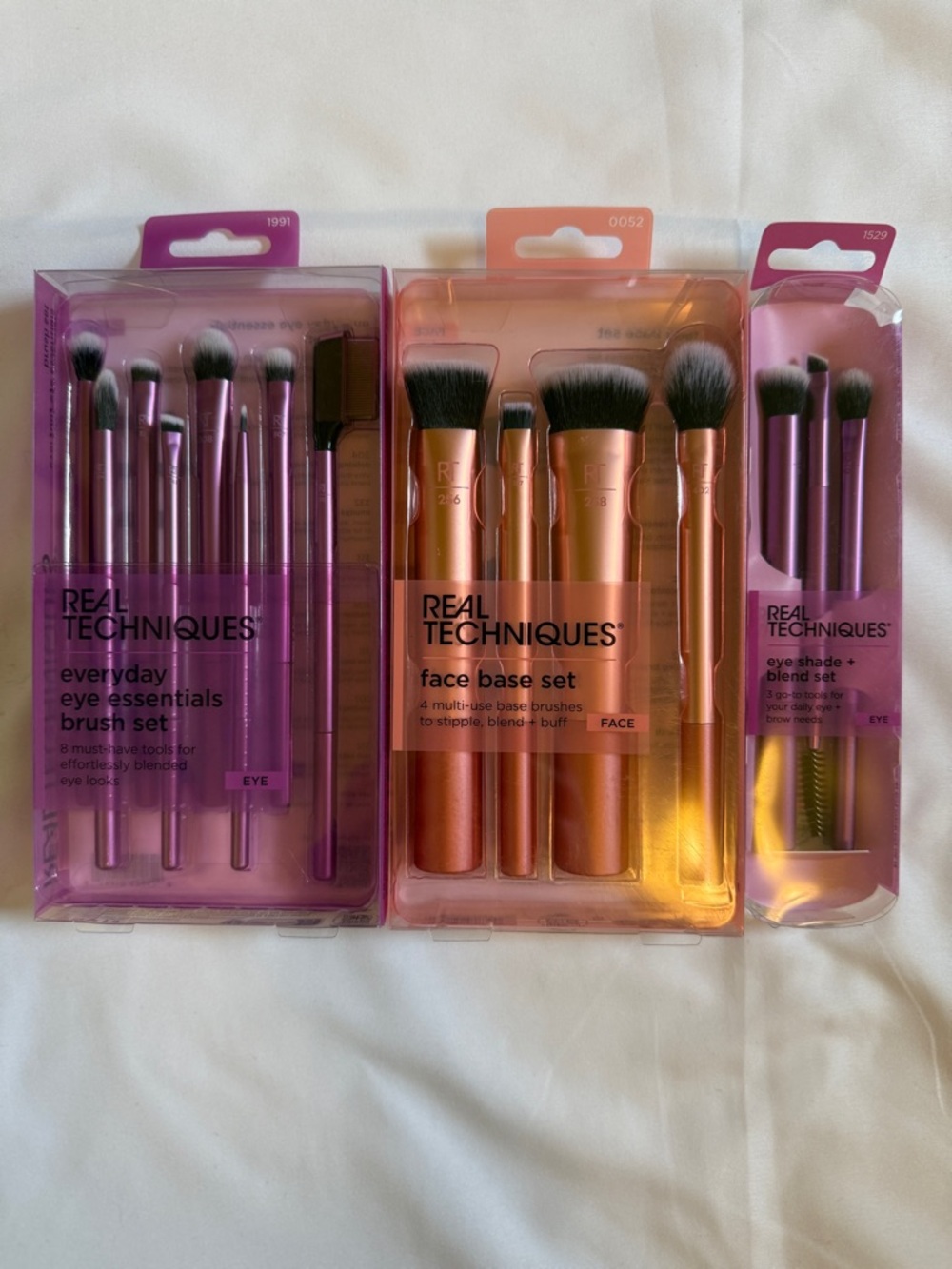 Makeup Brush Set Bundle NEW Eye Essentials + Face Base + Blend Set